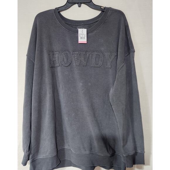 Howdy gray sweatshirt women's 2X by Zoe+Liv - Picture 1 of 7